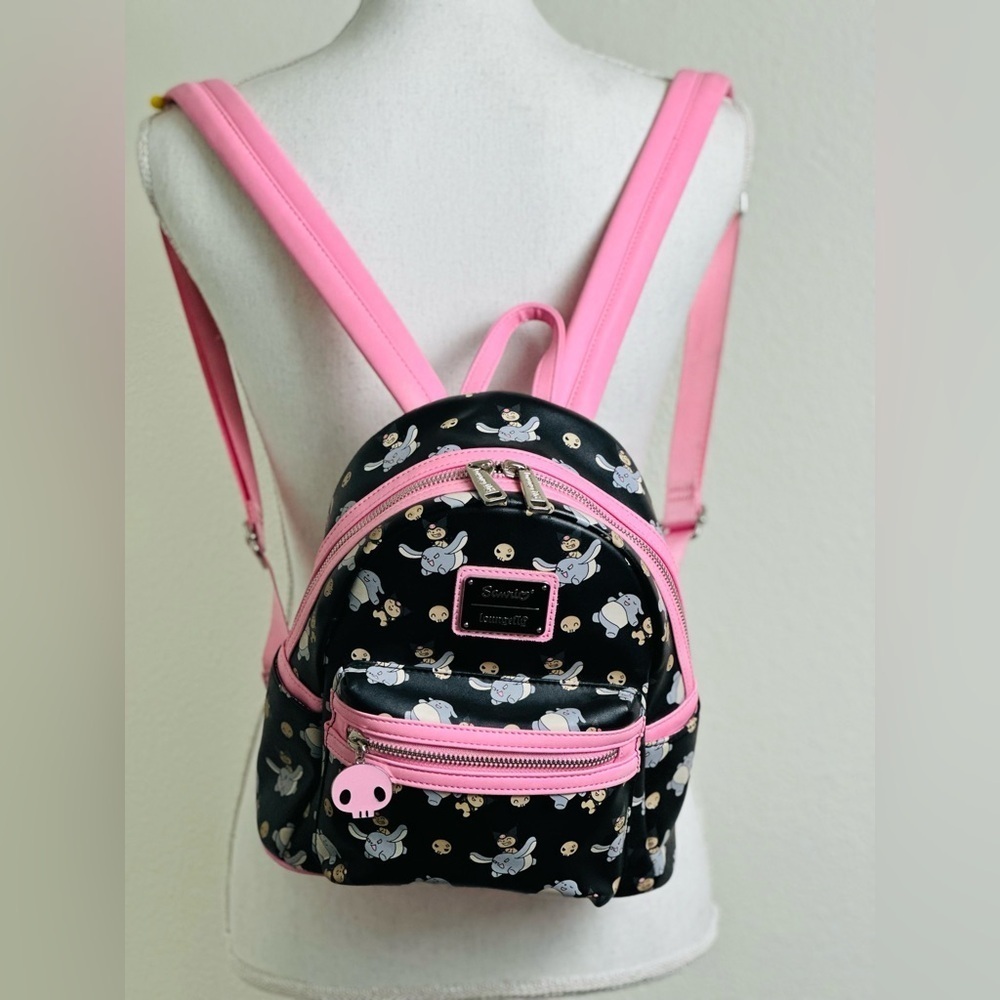 Loungefly Sanrio Glow In The Dark Kuromi and Baku Mini Backpack